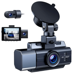 3 Channel 4K+1080P+1080P Car Camera With IR Night Vision & Parking Mode