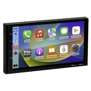 True Fit Double Din CarPlay & Android Auto with 7" LCD screen Car Radio, Bluetoot h, AM/FM
